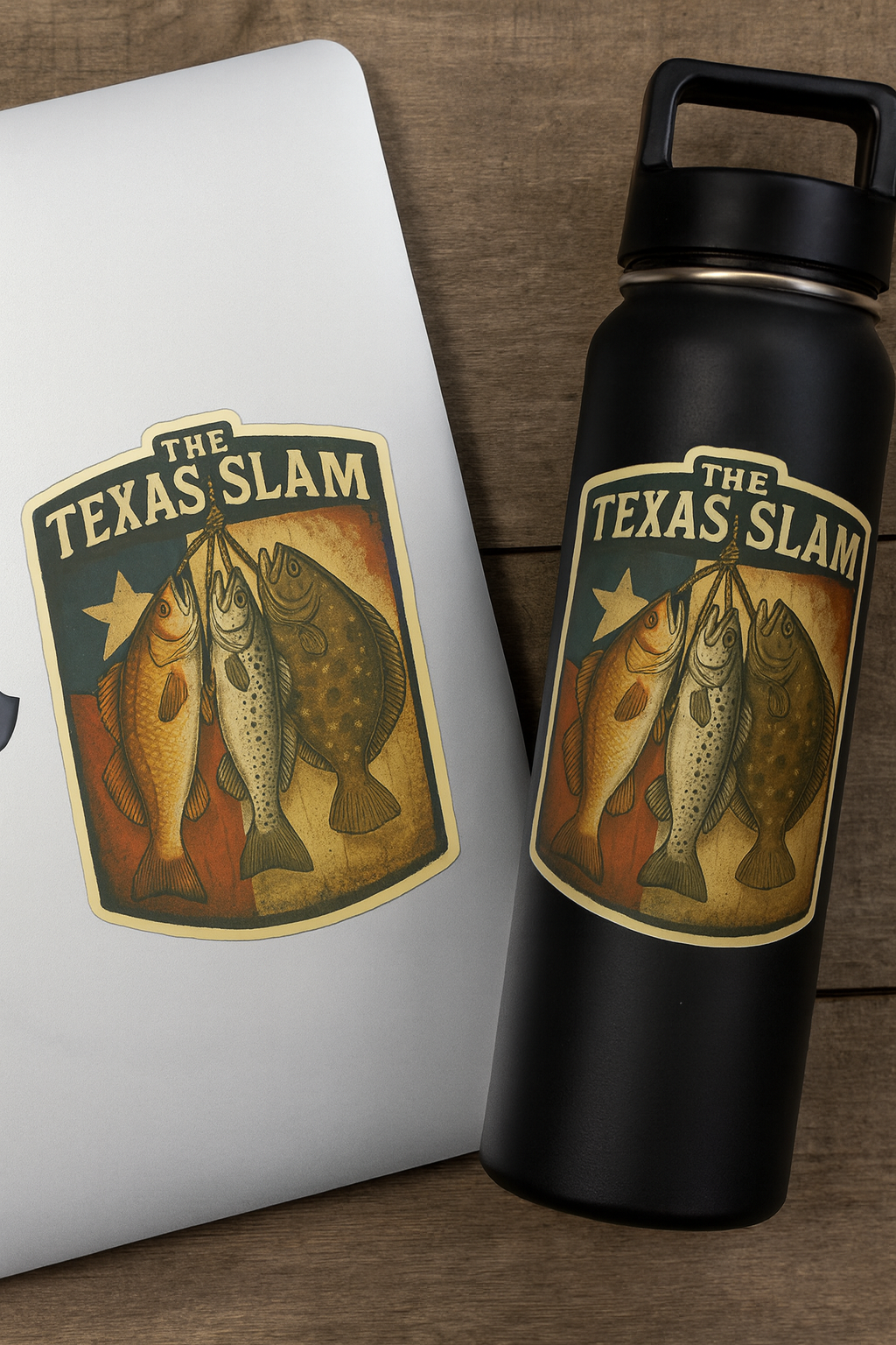 Texas Slam Die-Cut Stickers for Fishing Lovers, Outdoor Decor, Laptop Stickers, Gift for Anglers, Texas Pride Sticker, Fishing [...]